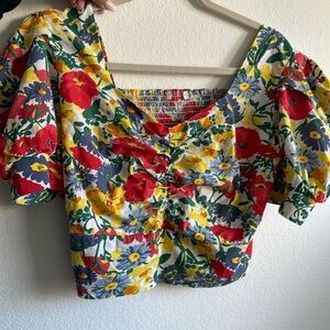 Flower shirt size large